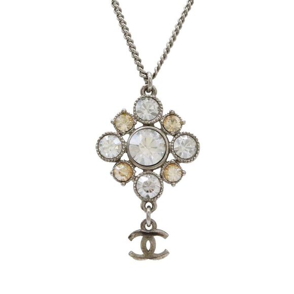 Chanel Coco Mark Rhinestone Necklace - Picture 1 of 6